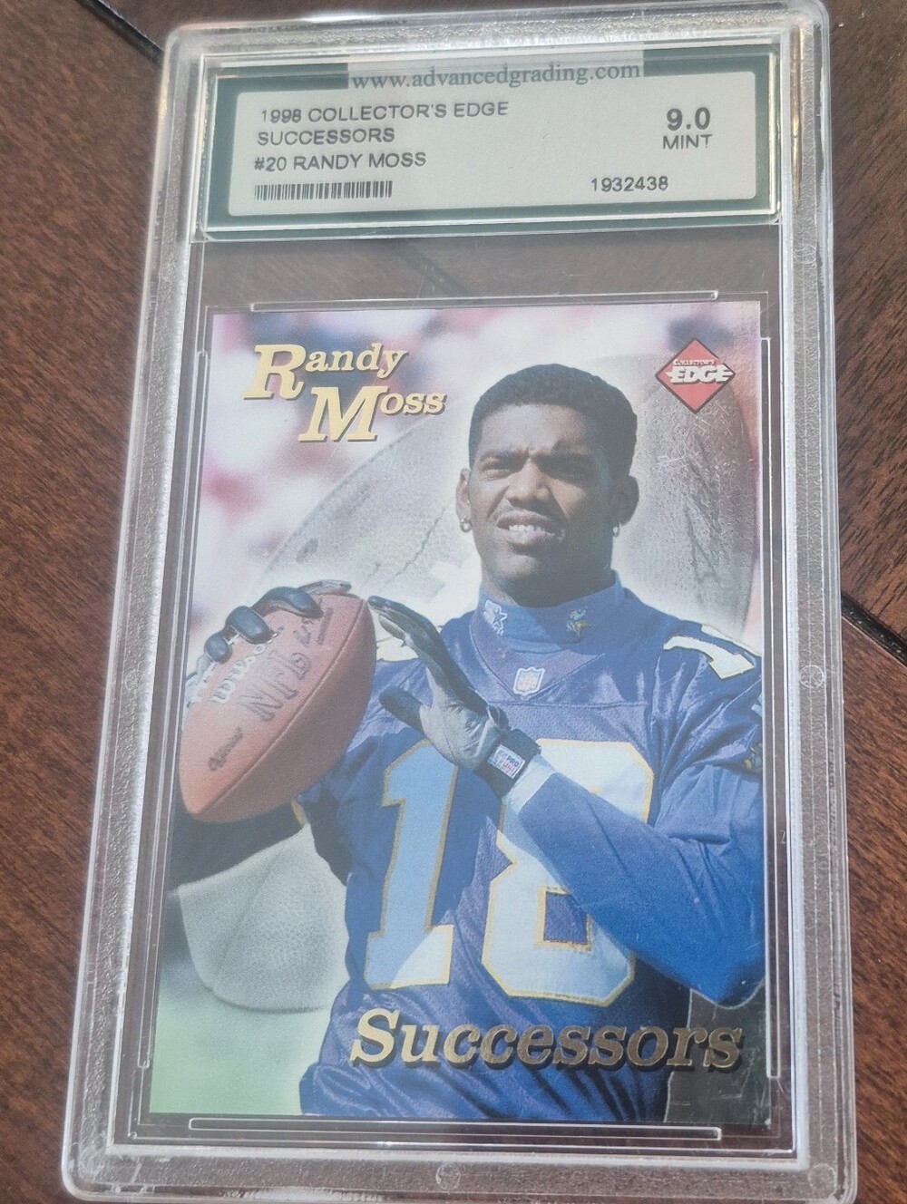 1998 Collector's Edge Successors #20 Randy Moss Rookie RC AGS 9 Mint Vikings HOF